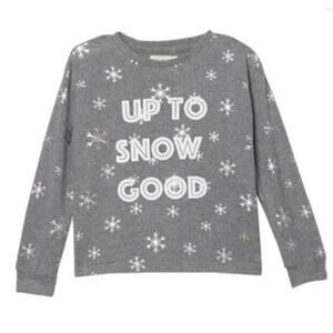 C &‎ C California "Up To Snow Good" Lightweight Pullover in Grey S(6/6X) $28